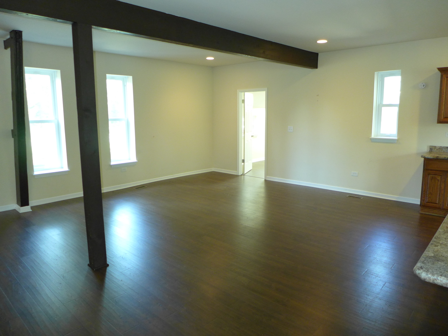 6316 Johnsburg Road Spring Grove, IL 60081 - Photo 16 of 29 an empty room with wooden floor and windows