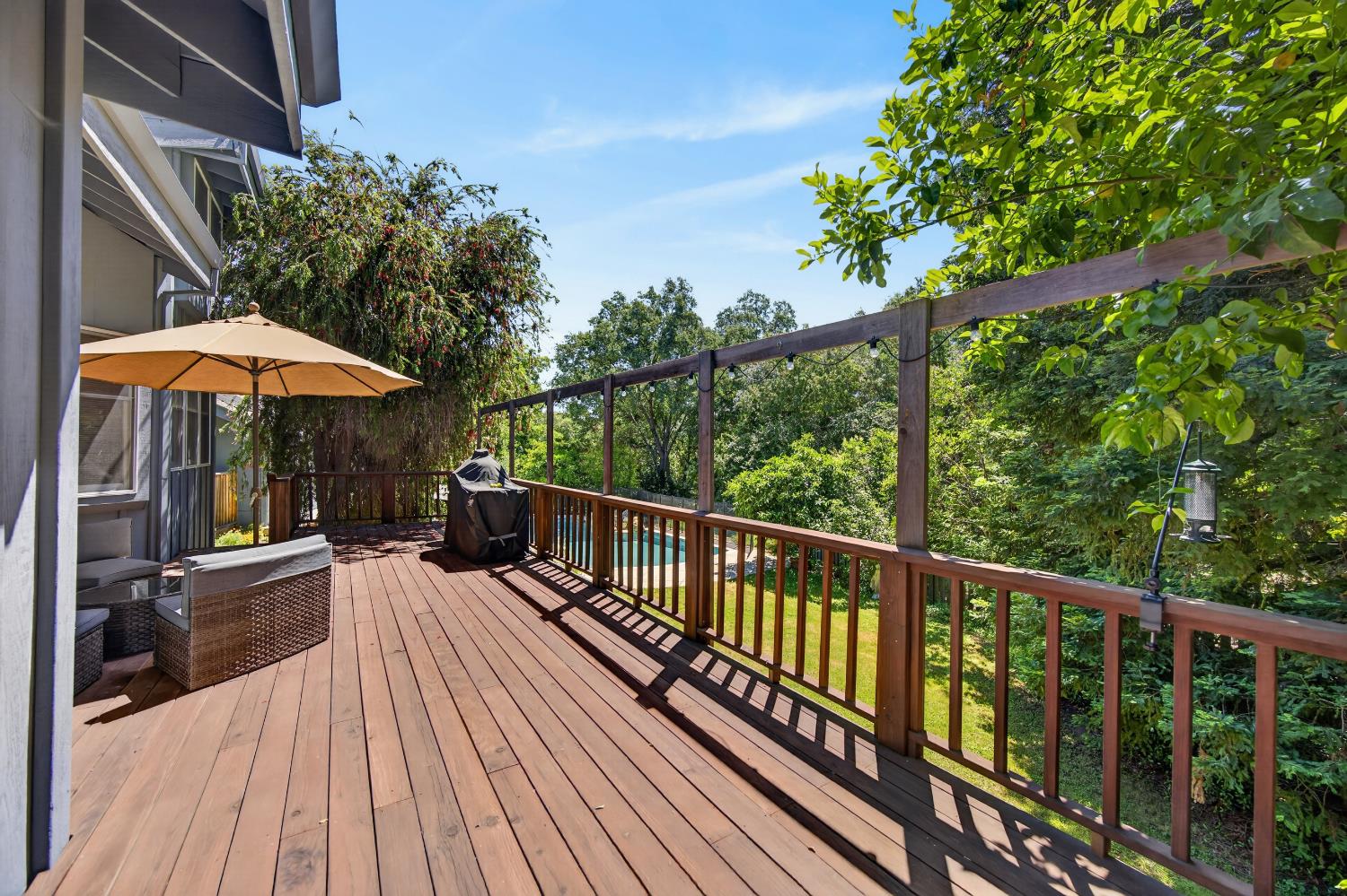 3940 Bannister Road Fair Oaks, CA 95628 - Photo 39 of 84 a view of balcony with wooden floor and outdoor seating