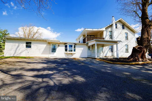 a view of a house with a patio