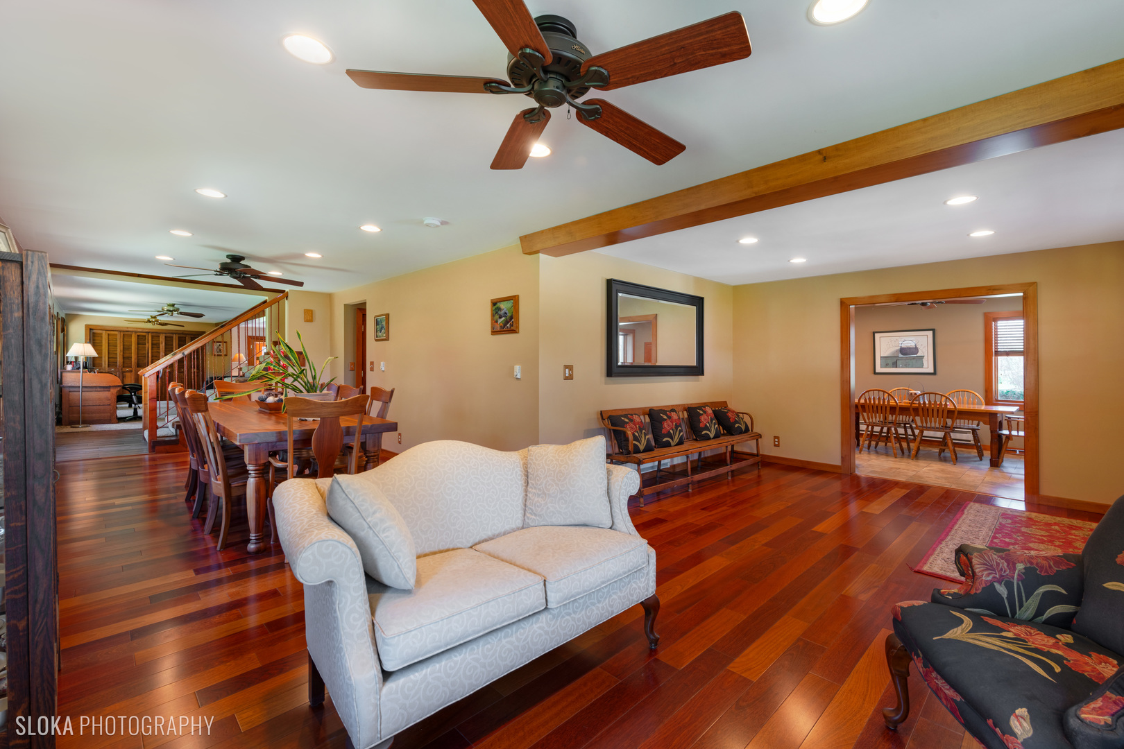 2401 West Wright Road Prairie Grove, IL 60012 - Photo 16 of 60 a living room with furniture and wooden floor