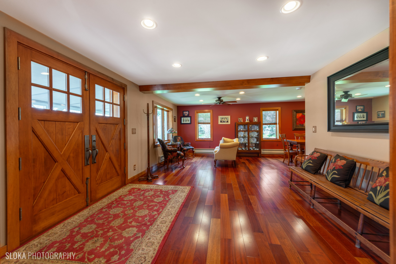 2401 West Wright Road Prairie Grove, IL 60012 - Photo 5 of 60 a living room with furniture and a wooden floor