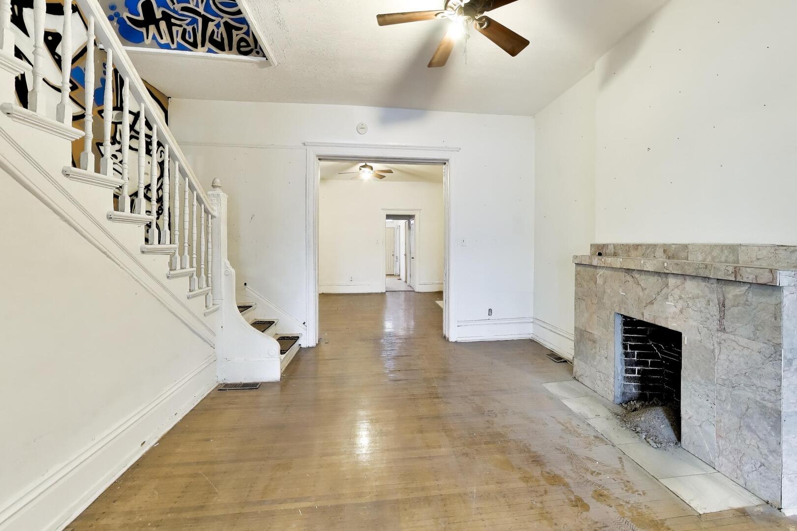4505 South Indiana Avenue Chicago, IL 60653 - Photo 9 of 31 a view of an entryway with wooden floor