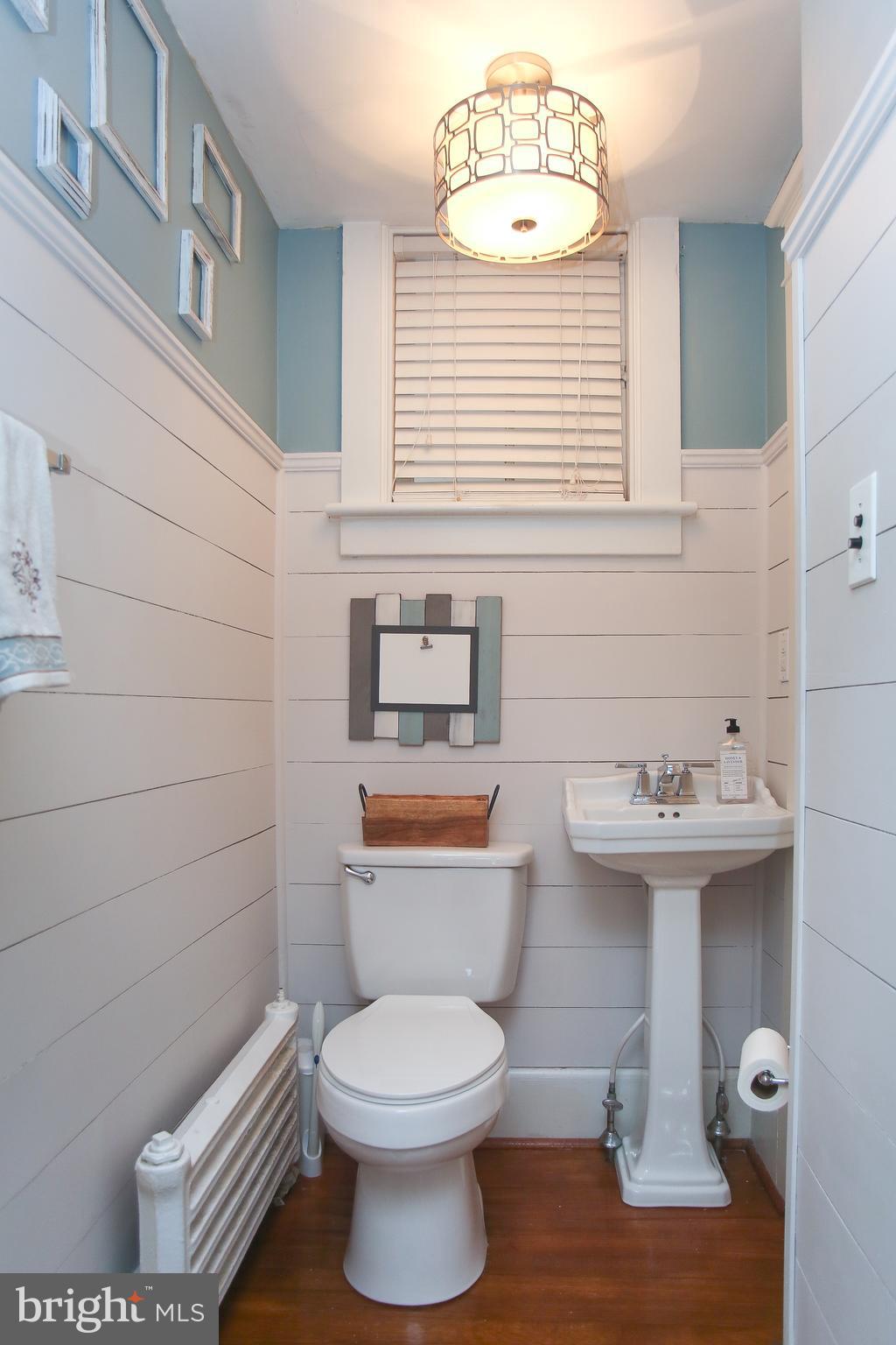 213 Hewett Road Wyncote, PA 19095 - Photo 4 of 40 Powder room with shiplap