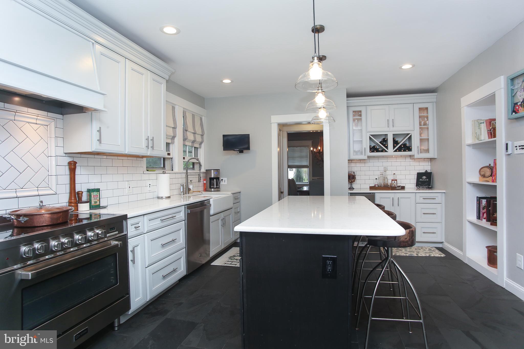 213 Hewett Road Wyncote, PA 19095 - Photo 10 of 40 Stunning kitchen with radiant heat floors