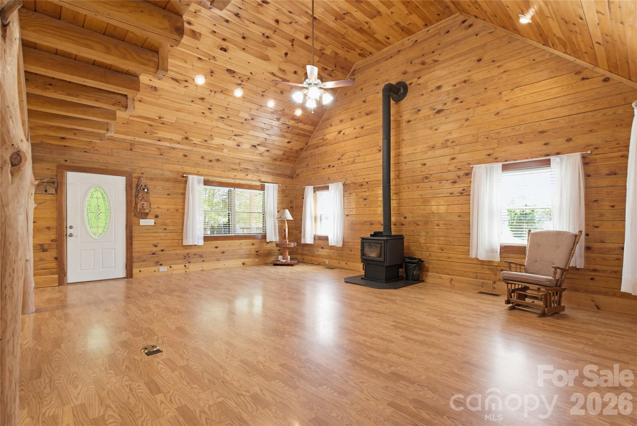 451 Rustic Ridge Drive Canton, NC 28716 - Photo 6 of 44 a living room with furniture window and wooden floor