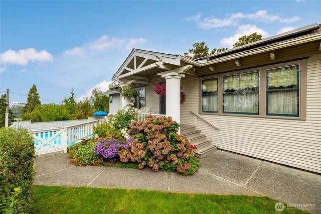 a front view of a house