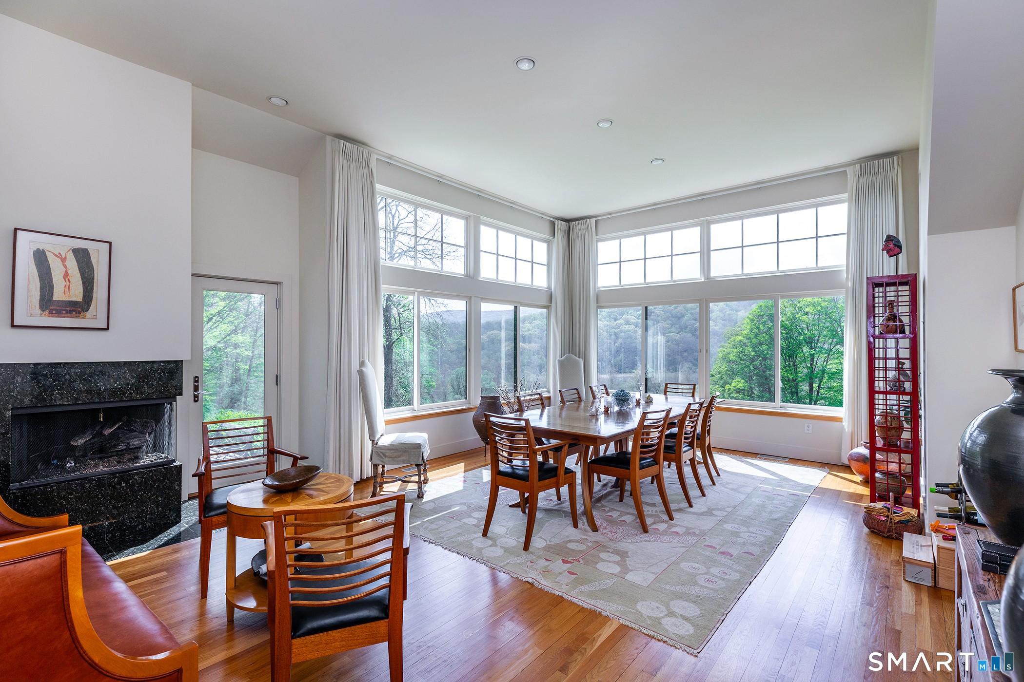 16 Anderson Acres Road Kent, CT 06785 - Photo 13 of 40 a dining room with furniture window and wooden floor