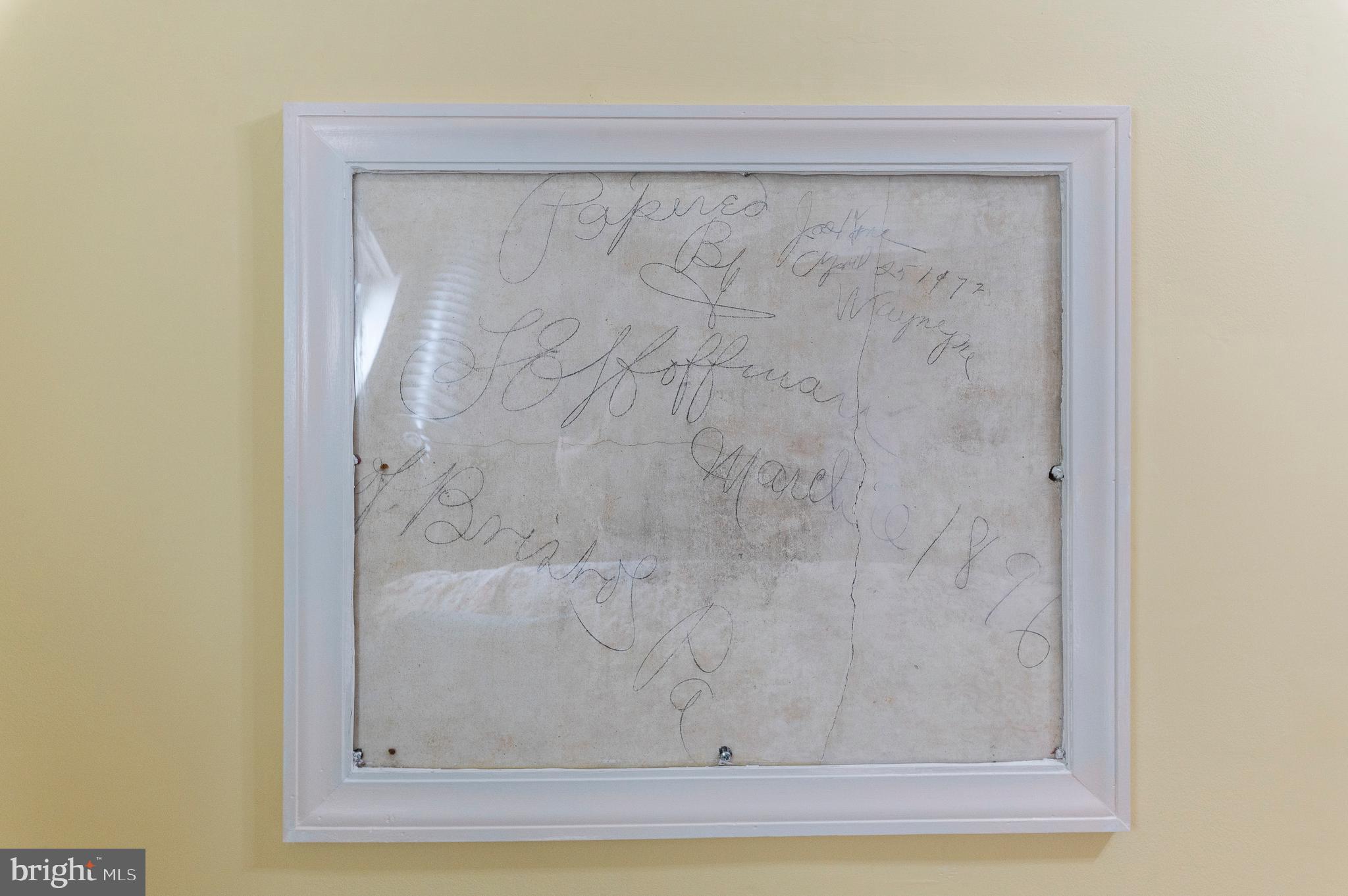 234 Keller Road Berwyn, PA 19312 - Photo 43 of 49 Preserved Note from Construction of Home