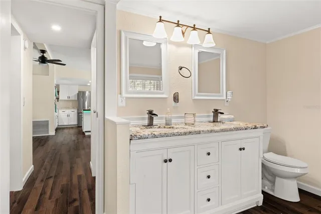 a bathroom with a bathtub and window