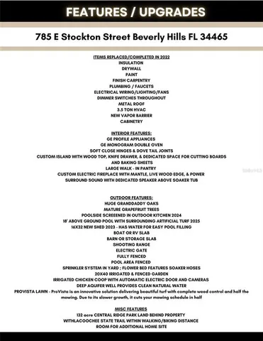 $339,000 | 785 East Stockton Street, Beverly Hills, FL 34465