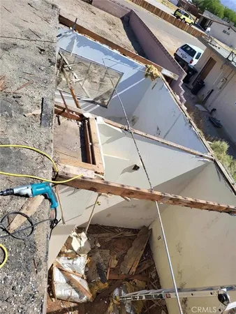 a view of water heater room