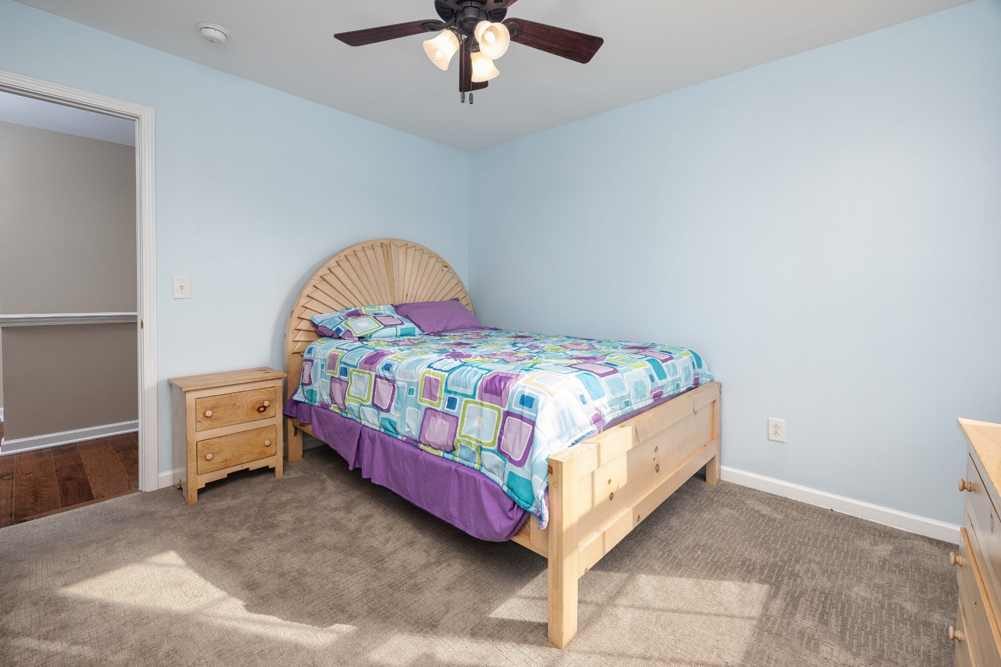 2736 McLemore Road Franklin, TN 37064 - Photo 13 of 50 a bedroom with a bed and a chandelier