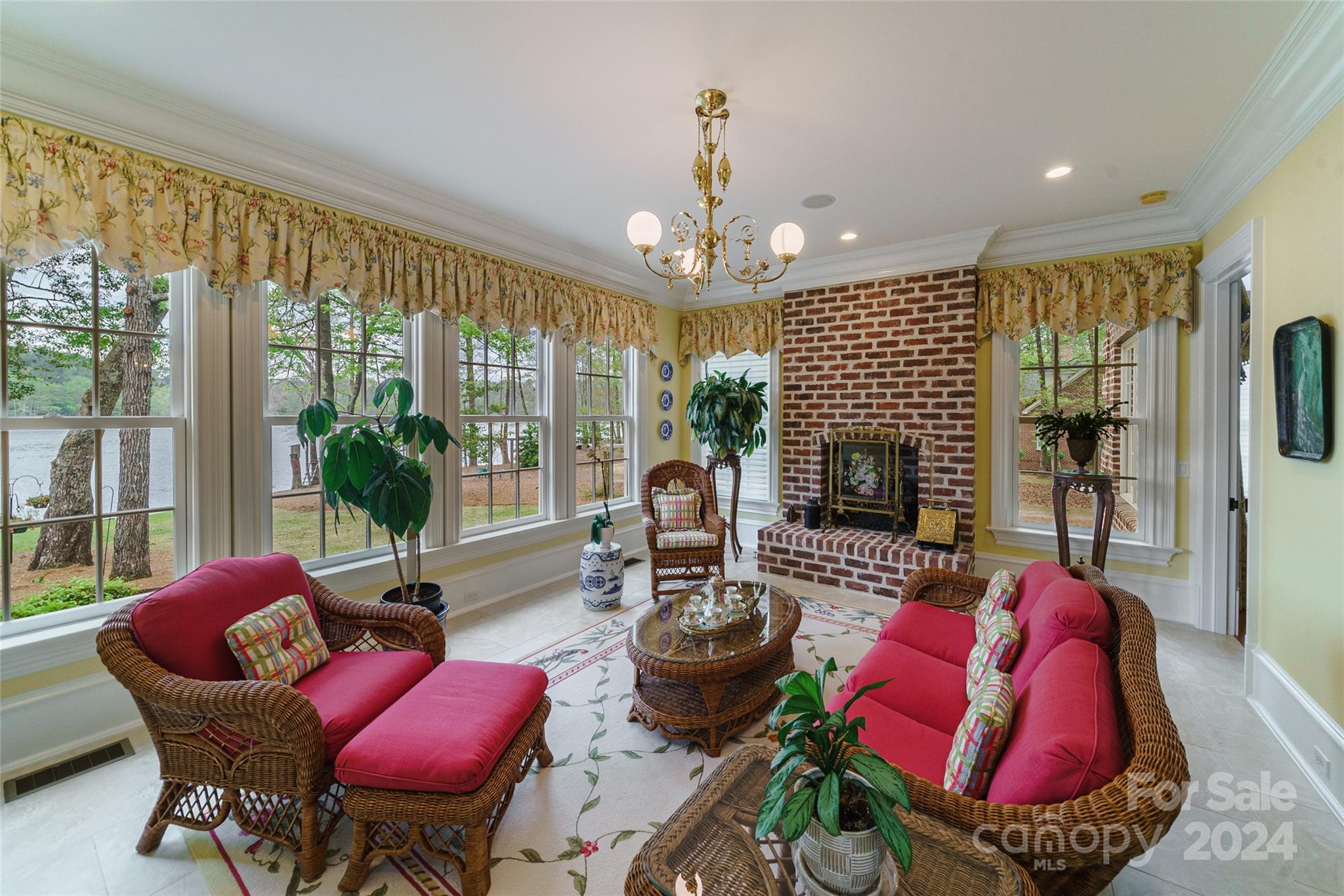 229 Joseph Kershaw Road Eastover, SC 29044 - Photo 17 of 48 a living room with furniture fireplace and a large window
