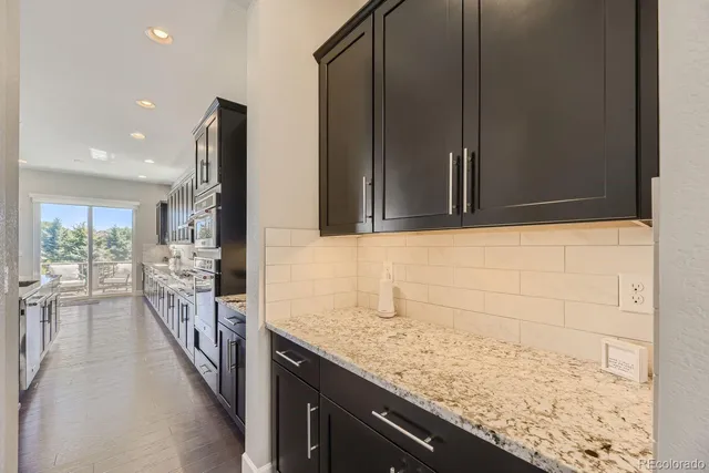 wooden floor in a kitchen