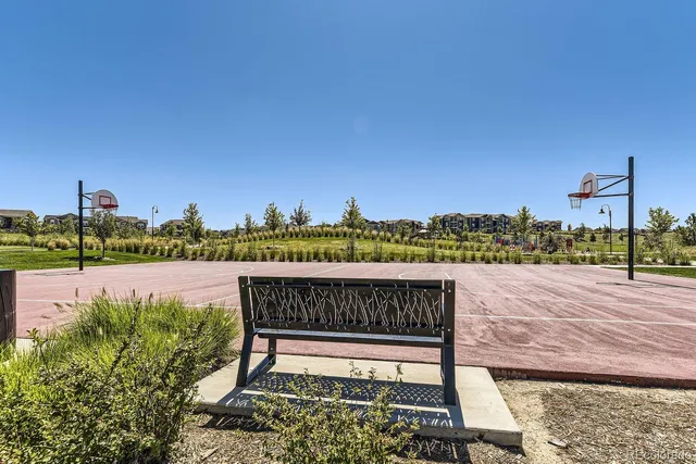 a view of a bench in balcony