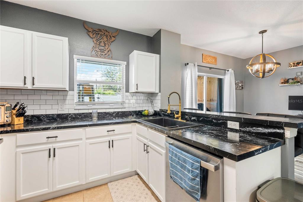 1533 Blue Magnolia Road Brandon, FL 33510 - Photo 15 of 41 a kitchen with granite countertop a sink and cabinets