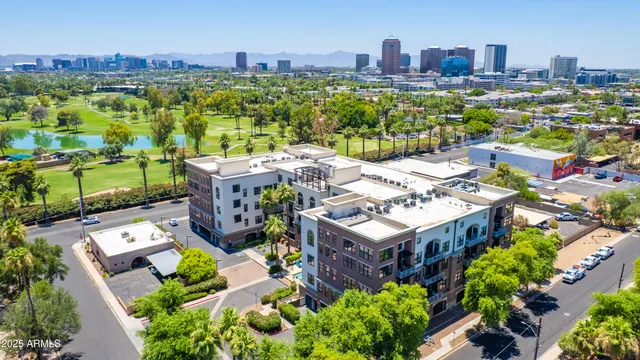 a view of a city in a city