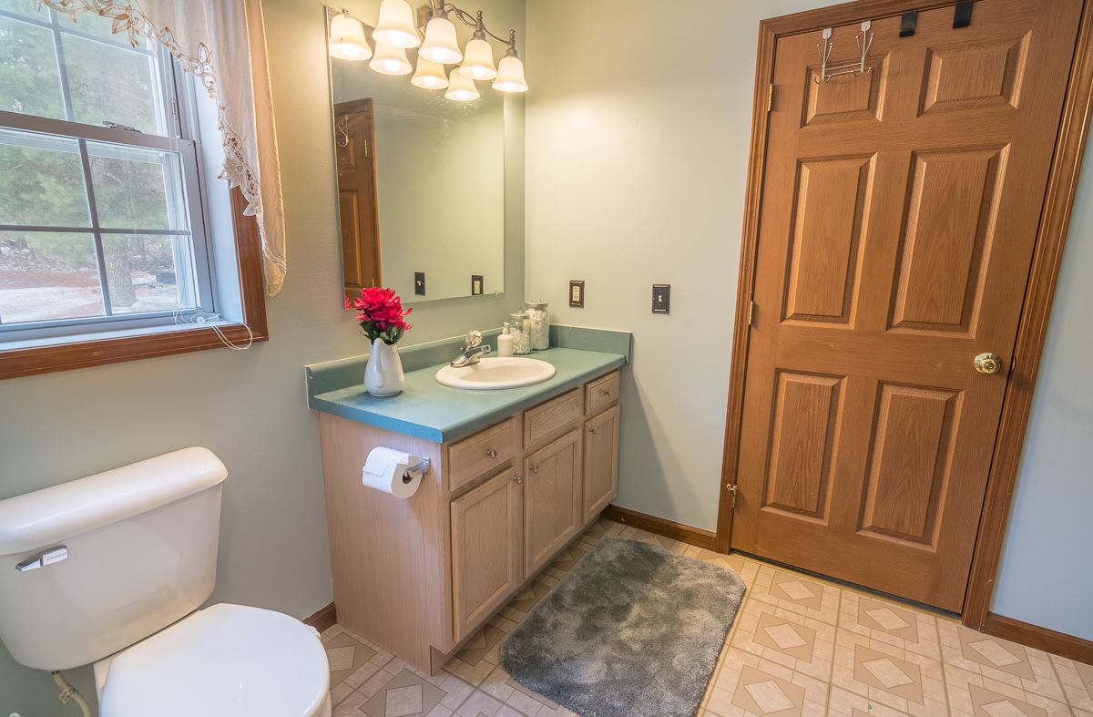 4258 Cold Springs Road Raphine, VA 24472 - Photo 33 of 50 a bathroom with a sink a toilet and a mirror