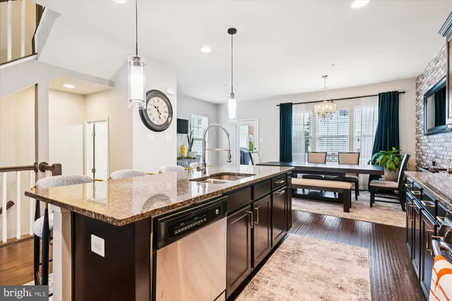 a kitchen with counter space and stove
