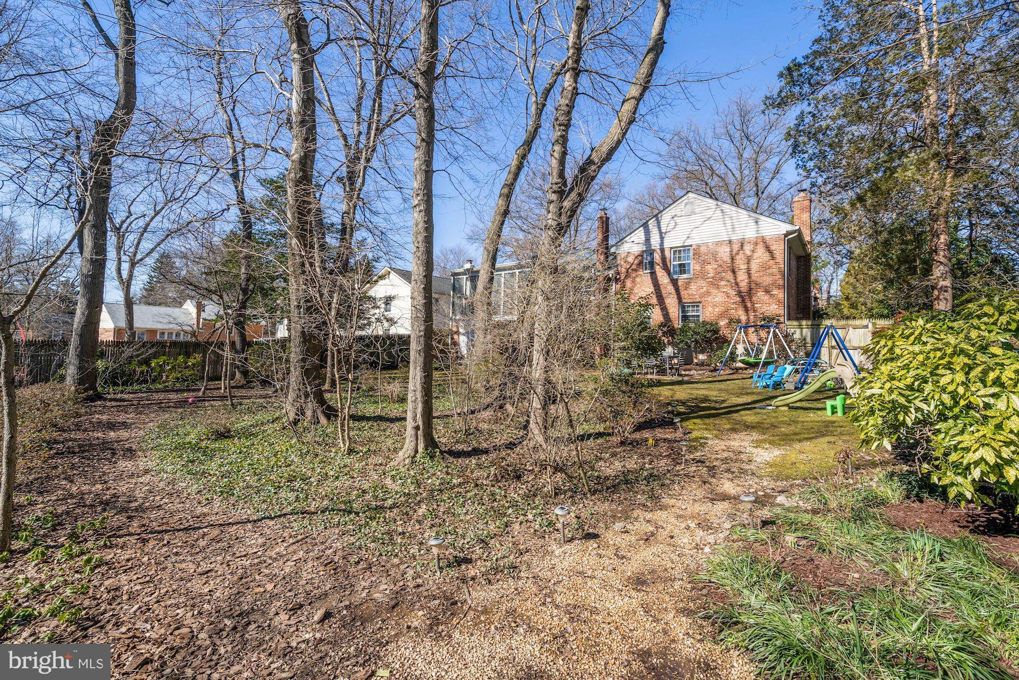 9709 Byeforde Road Kensington, MD 20895 - Photo 31 of 35 Deep Partial Tree'd Yard Complete with Pathways