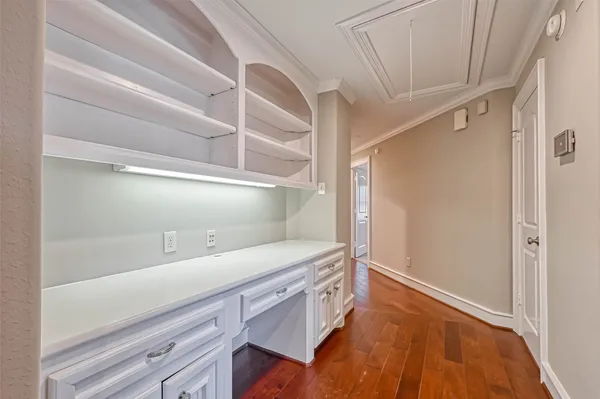 a view of storage and utility room