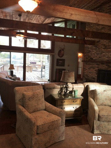 3961 Victoria Drive Theodore, AL 36582 - Photo 5 of 25 beautiful wood beams and rafters are located in the great room