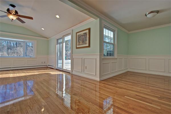 45 Gregory Road Framingham, MA 01701 - Photo 12 of 27 a view of empty room with wooden floor and fan