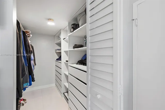 a view of walk in closet