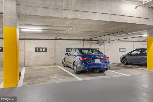 a view of parking garage