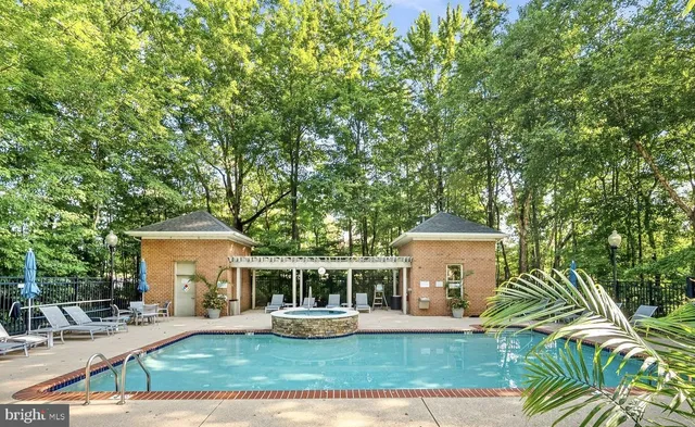 front view of a house with a patio