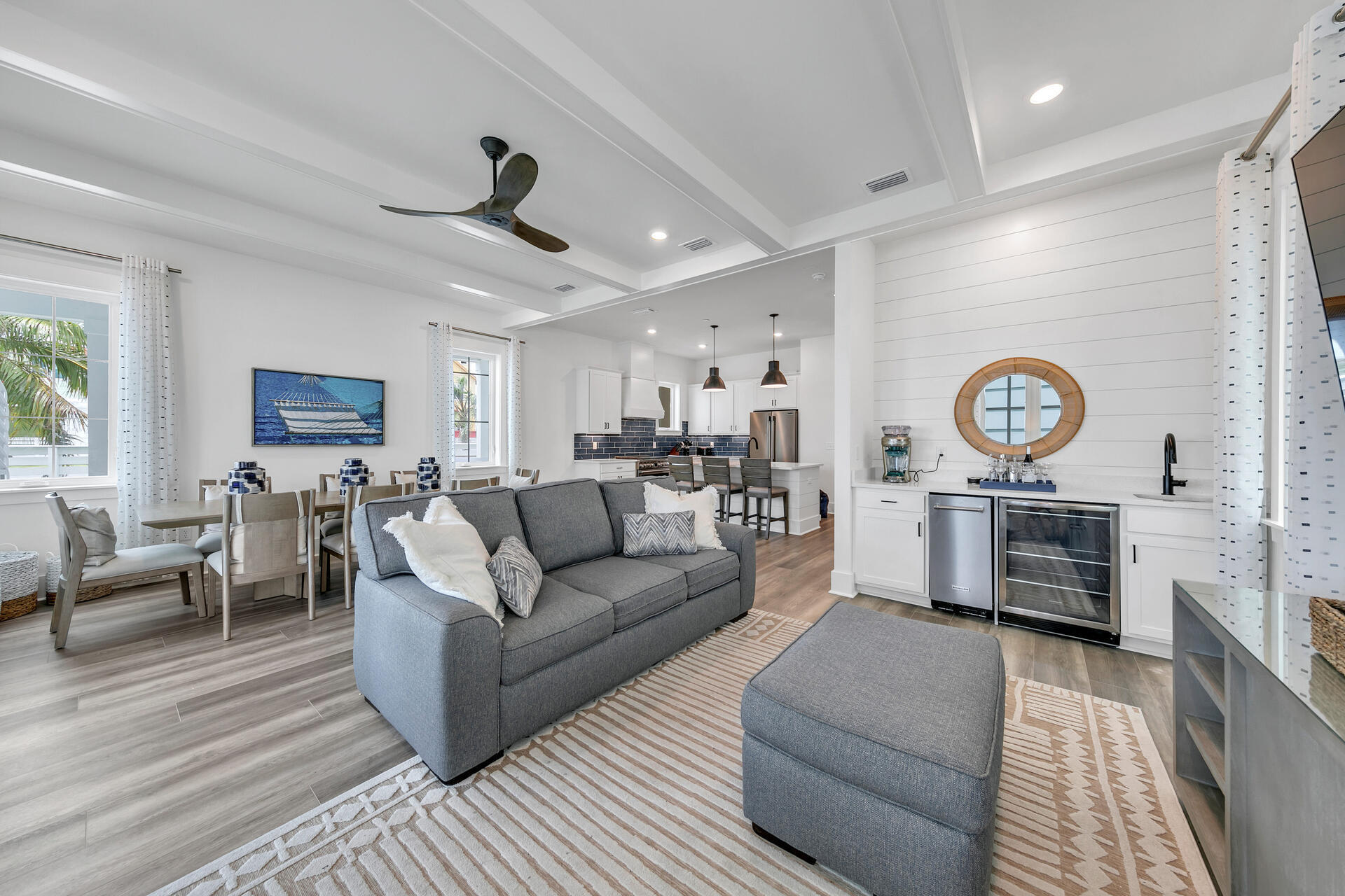 13662 Front Beach Road Panama City Beach, FL 32413 - Photo 12 of 46 a living room with furniture a couch and a window