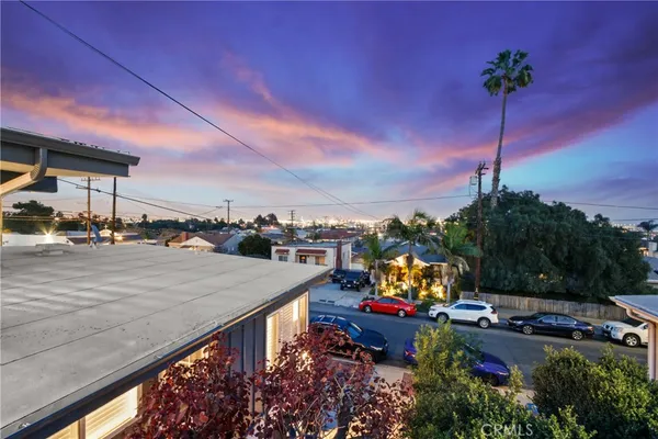 an aerial view of a city