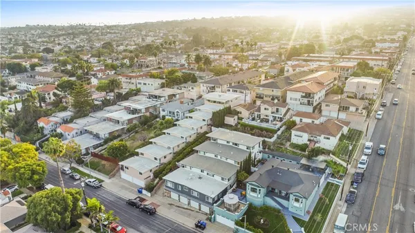 an aerial view of residential building