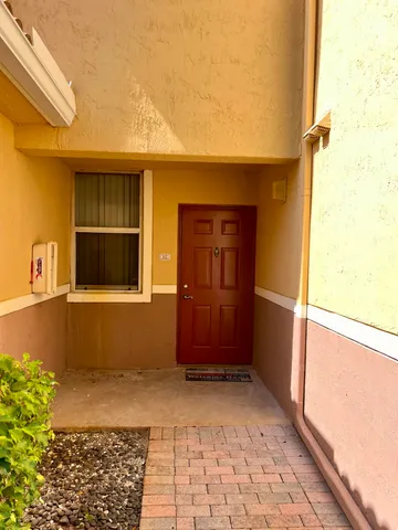 a view of front door of a house