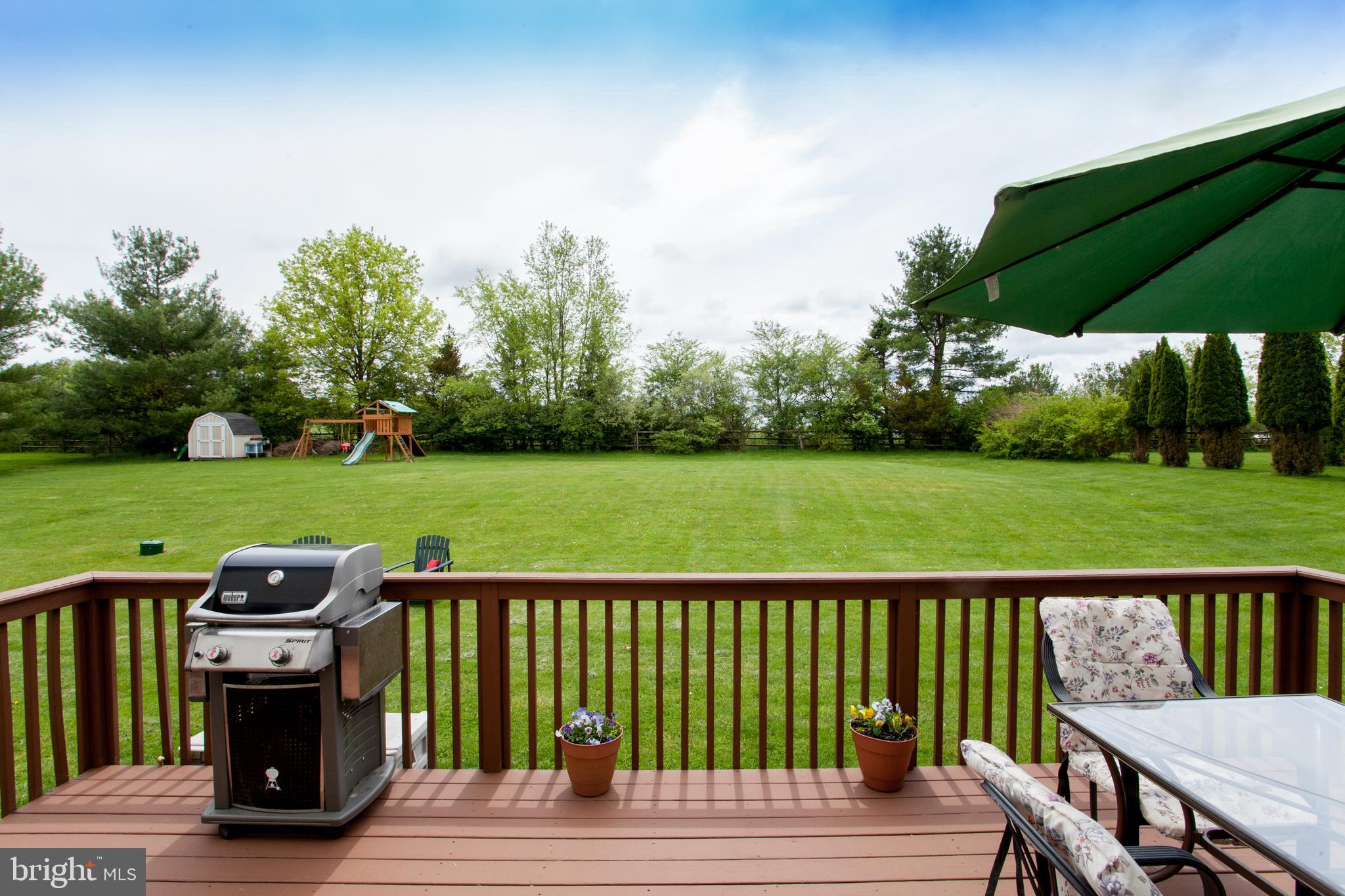 52 Rick Road Milford, NJ 08848 - Photo 33 of 42 Back Deck & Tree Lined Back Yard
