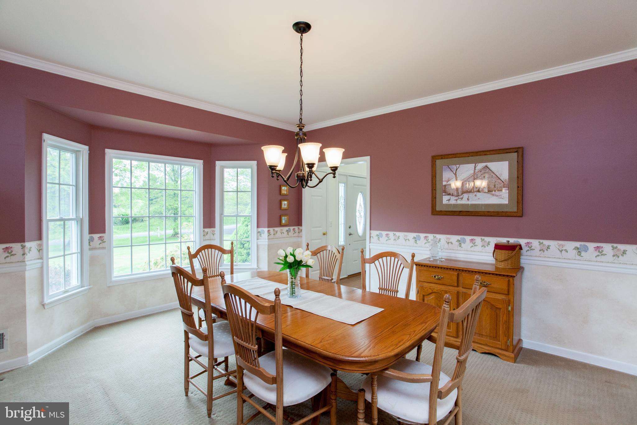 Dining Room with Bay Window