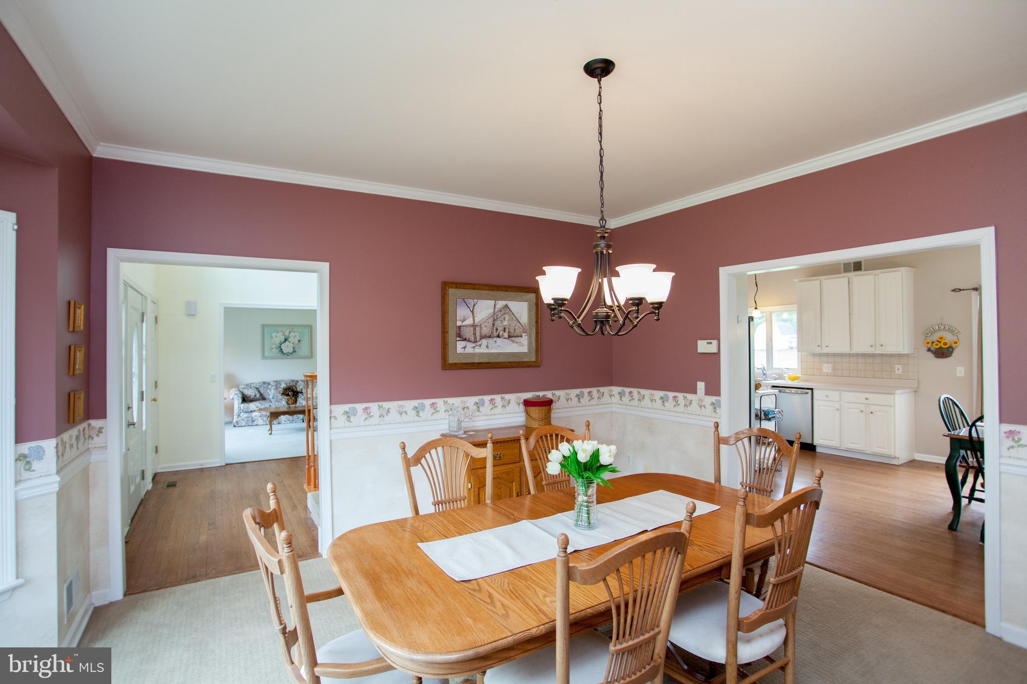 52 Rick Road Milford, NJ 08848 - Photo 8 of 42 Dining Room into Foyer & Eat In Kitchen