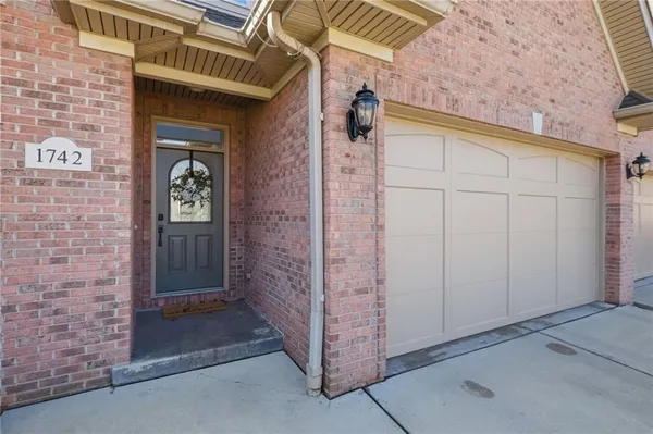 a view of front door of house