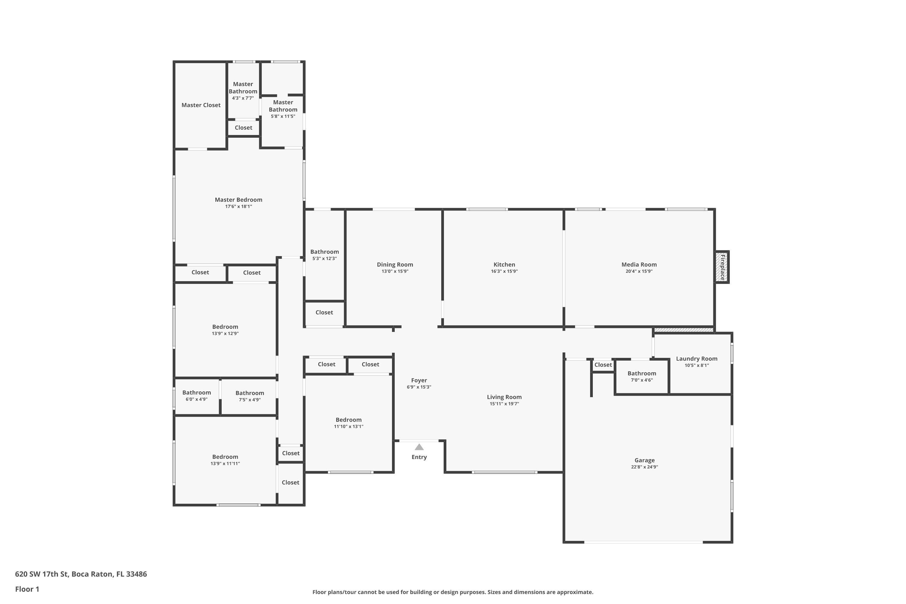 620 Southwest 17th Street Boca Raton, FL 33486 - Photo 40 of 40 a picture of floor plan