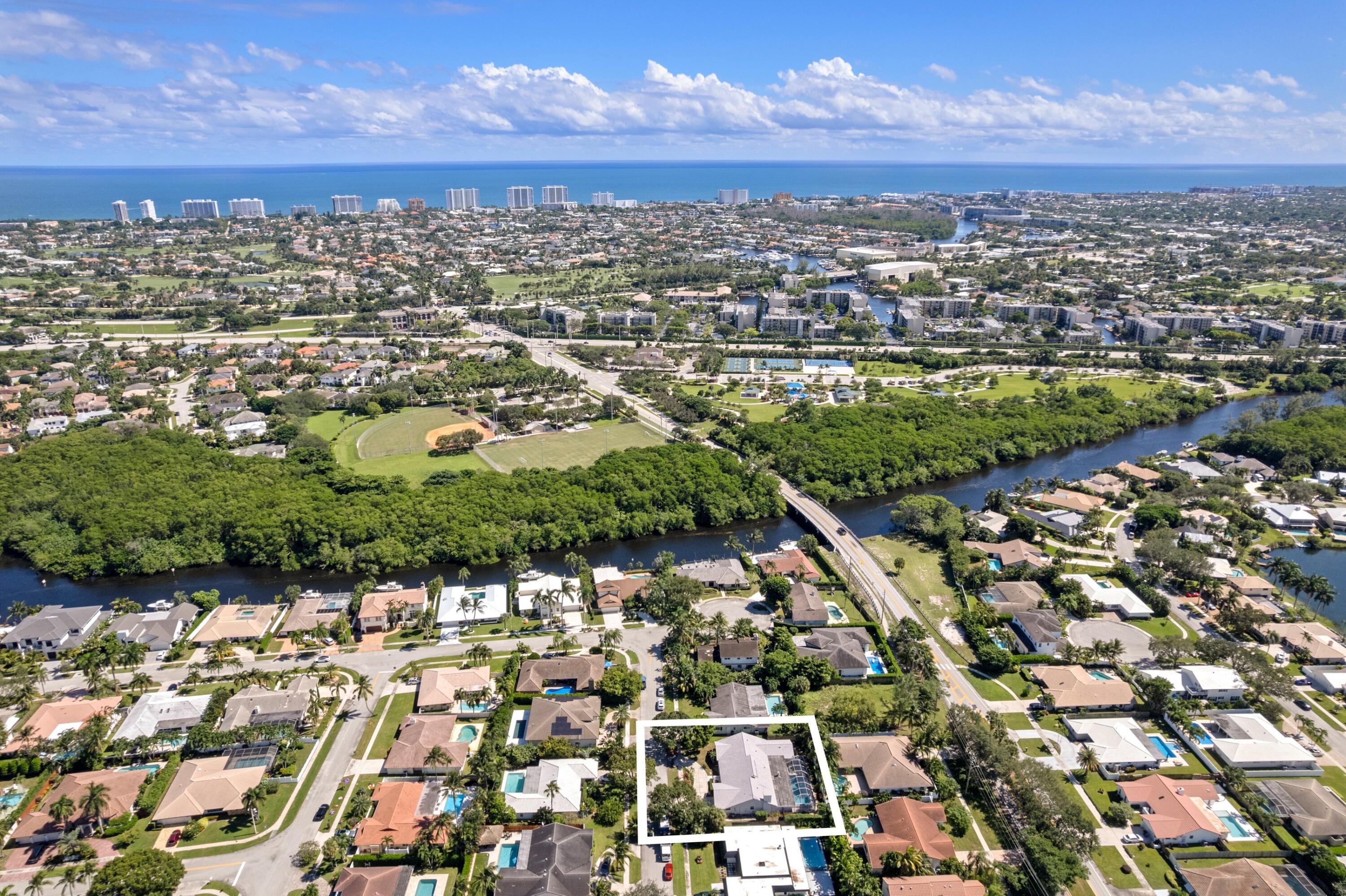 620 Southwest 17th Street Boca Raton, FL 33486 - Photo 26 of 40 an aerial view of residential houses with outdoor space