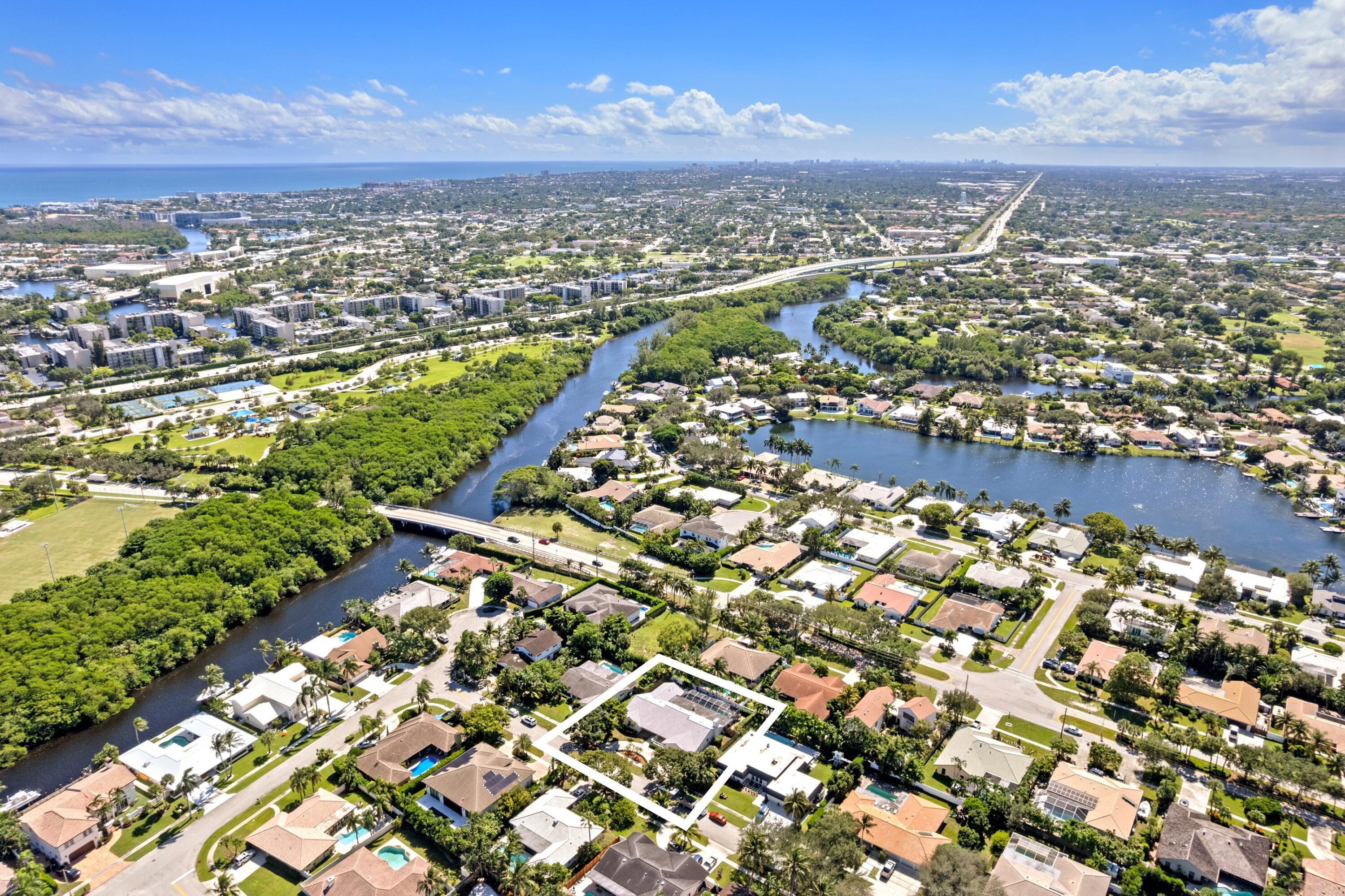 620 Southwest 17th Street Boca Raton, FL 33486 - Photo 27 of 40 an aerial view of residential houses with outdoor space