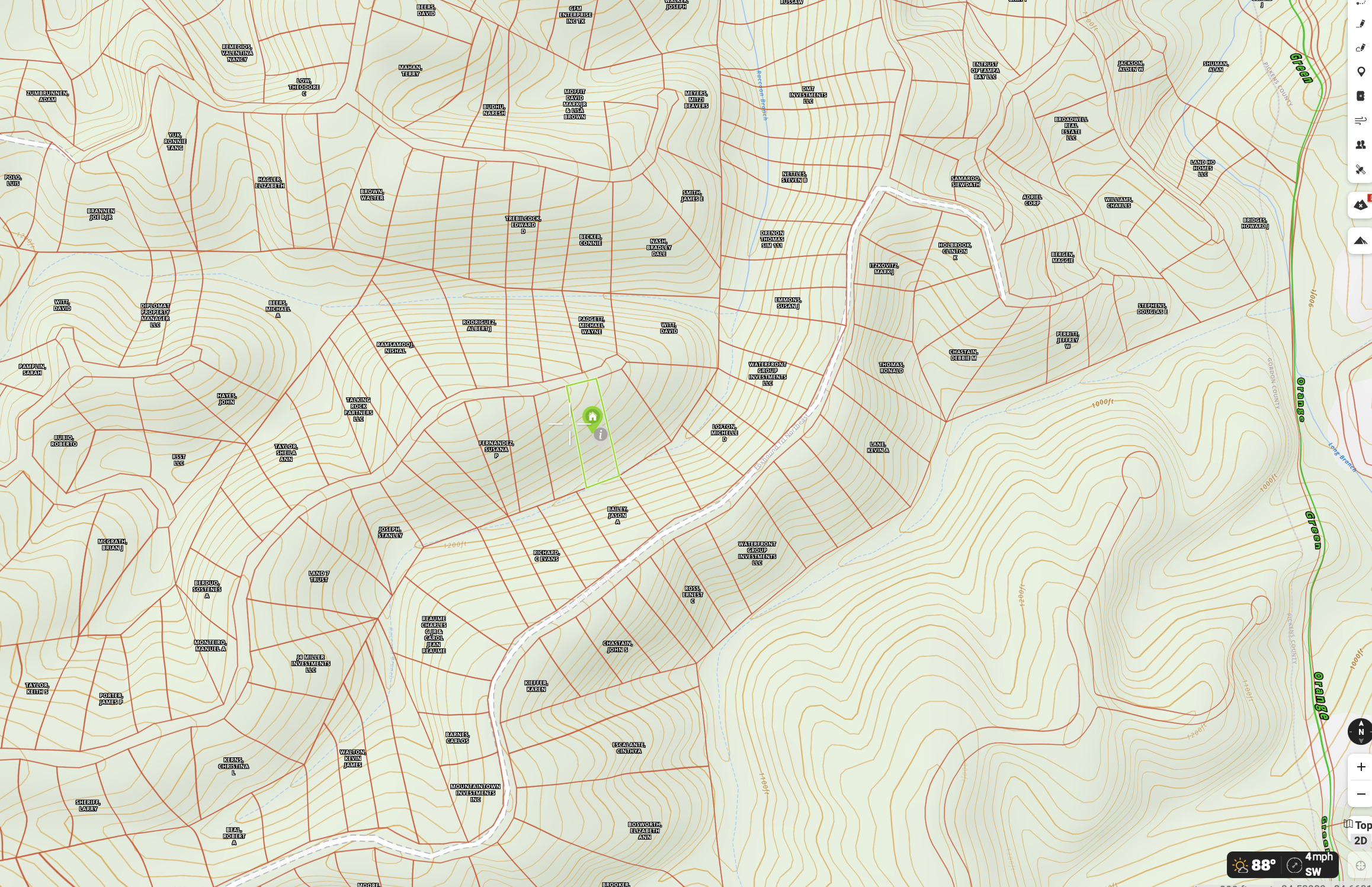 1200 Jewel Court Northeast Ranger, GA 30734 - Photo 6 of 12 wooden floor with white shower curtain