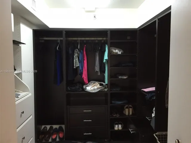 a view of walk in closet