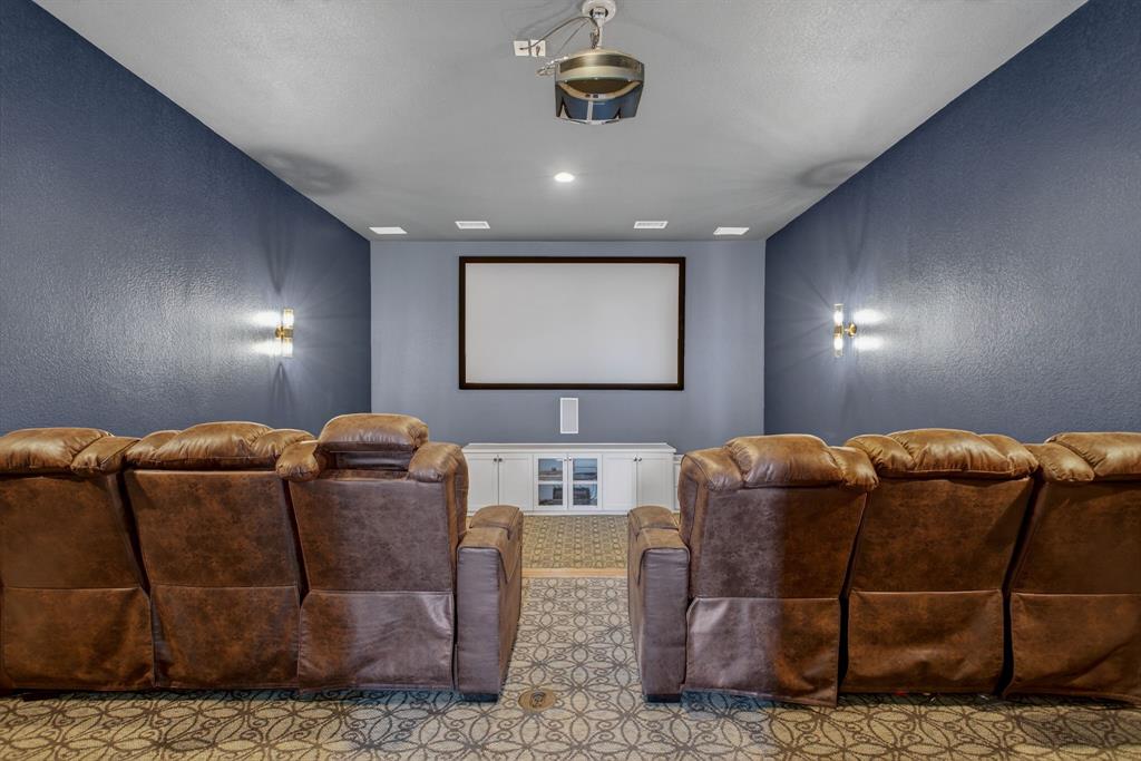 301 Rustic View Lane Aledo, TX 76008 - Photo 16 of 40 a projector room with furniture