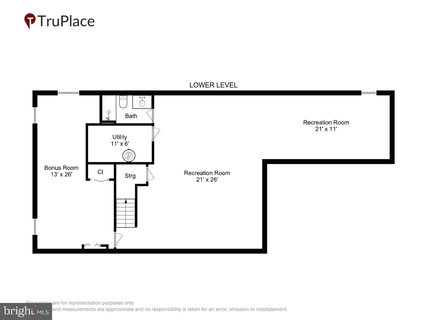 903 Ridge Drive McLean, VA 22101 - Photo 46 of 46 Lower level floorplan