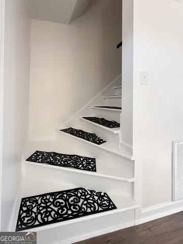 a close view of a utility room