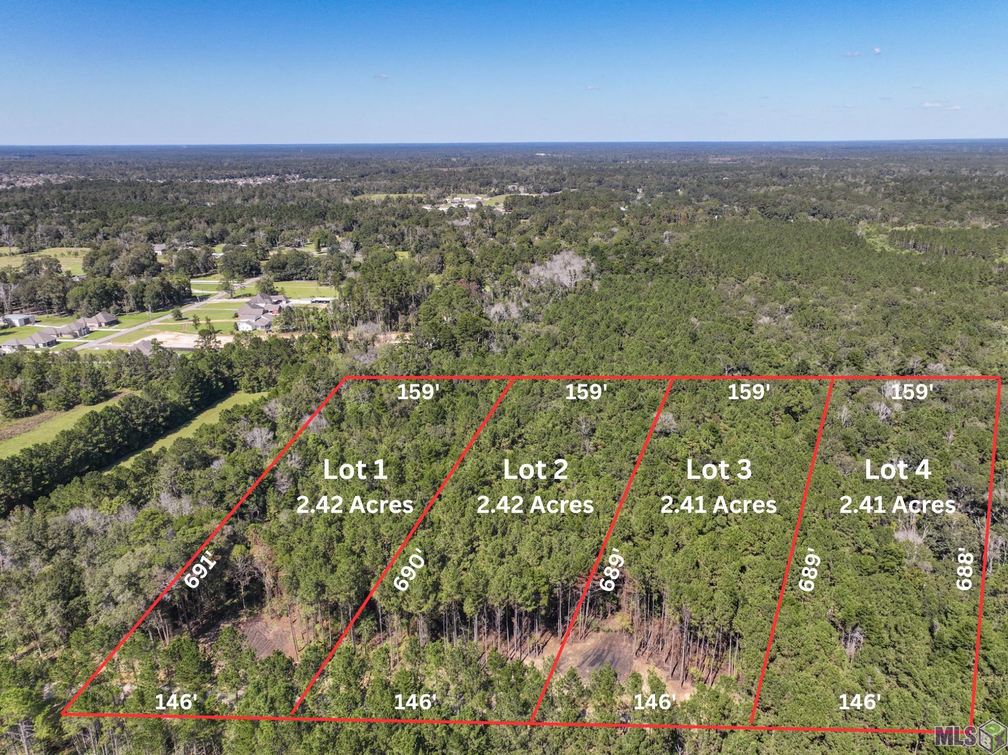 34760 Clinton Allen Road Denham Springs, LA 70706 - Photo 2 of 12 Overlay of lot lines are for visual purposes only