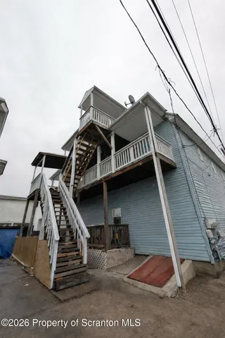 a view of a house with a door