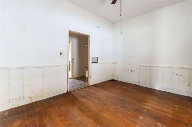 a view of an empty room