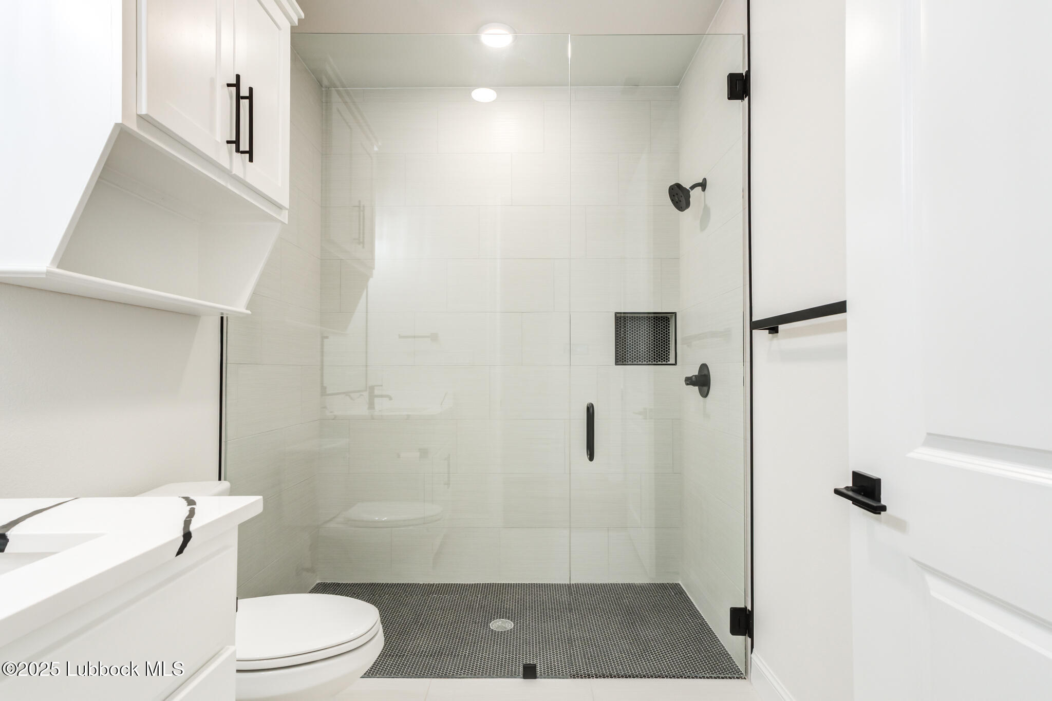 3902 148th Street Lubbock, TX 79423 - Photo 28 of 83 a bathroom with a shower and a toilet